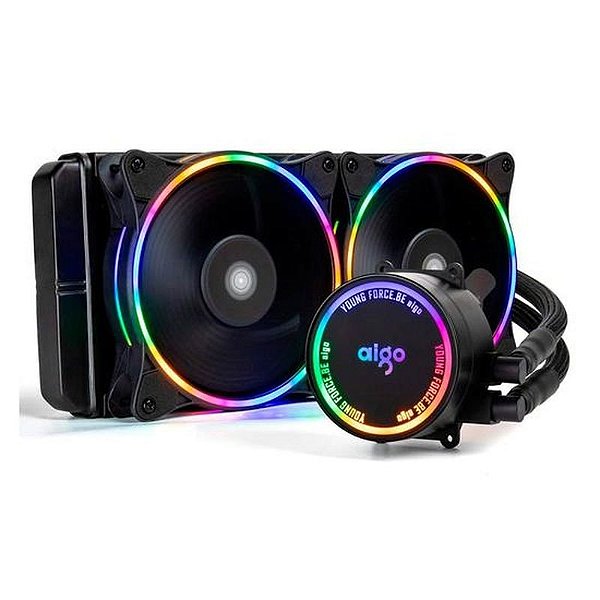 Cooler Líquido AIGO AC 240 RGB para Processador - Preto