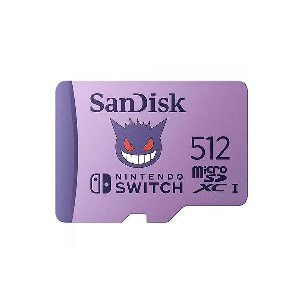 Cartão de Memória Micro SD SanDisk Pokémon para Nintendo Switch 512GB 100MB/s