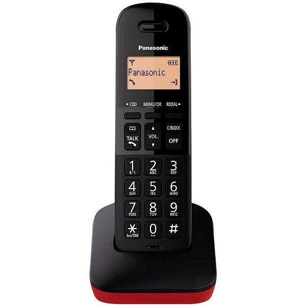 Telefone Sem Fio Panasonic KX-TGB310LAR - Base Única, 110V/60Hz, Alta Qualidade