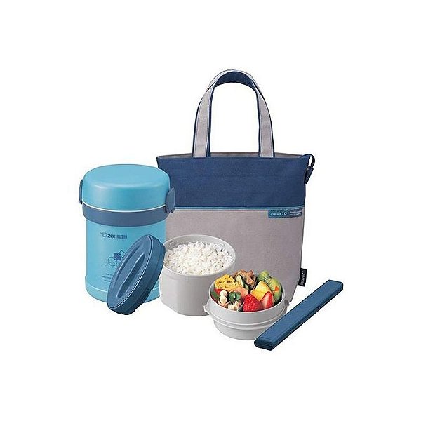 Conjunto Potes Térmicos Zojirushi SL MEE07AB - Azul Claro