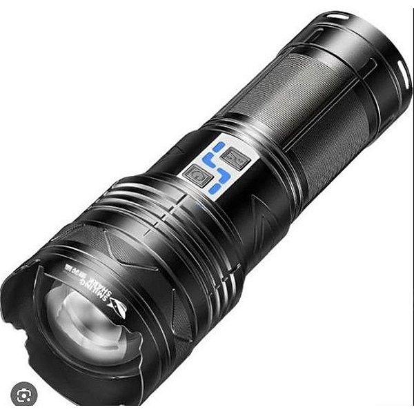 Lanterna LED Tubarão Sorridente SD-5998 - Cor Preta