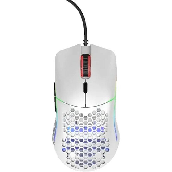 Mouse Gamer Glorioso MODEL O- RGB Branco com Fio