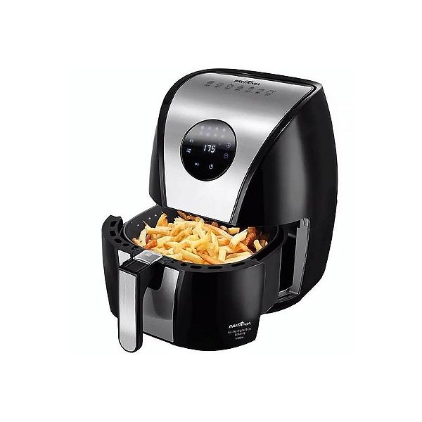 Fritadeira Elétrica Britânia Air Fry BFR41PI - 1500W, 4L, Digital, 110V - Preto