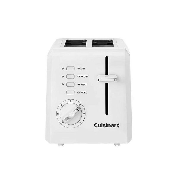 Torradeira Cuisinart CPT-122 Branca para 2 Fatias 110V de Alta Eficiência