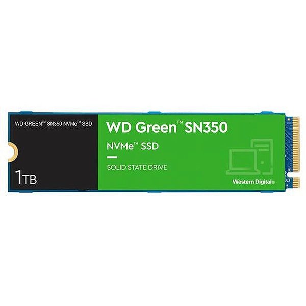 SSD Western Digital M.2 1TB SN350 Green NVMe - Alto Desempenho e Confiabilidade