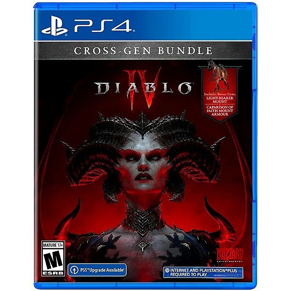 Jogo Diablo IV Cross Gen Edição para PS4