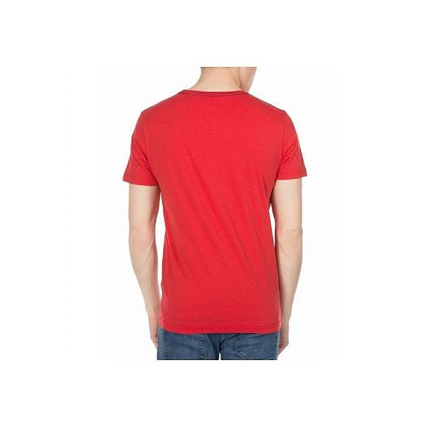 Camiseta Masculina Tommy Hilfiger Vermelha Tamanho L Mw0Mw00781-654
