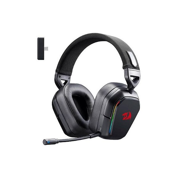 Fone de Ouvido Gamer Redragon Mira H868 LED com Conector 3.5MM - Preto