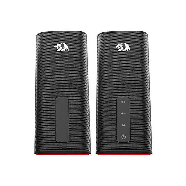 Caixa de Som Bluetooth Redragon Connie GS814 - Conexão Auxiliar, Cor Preta