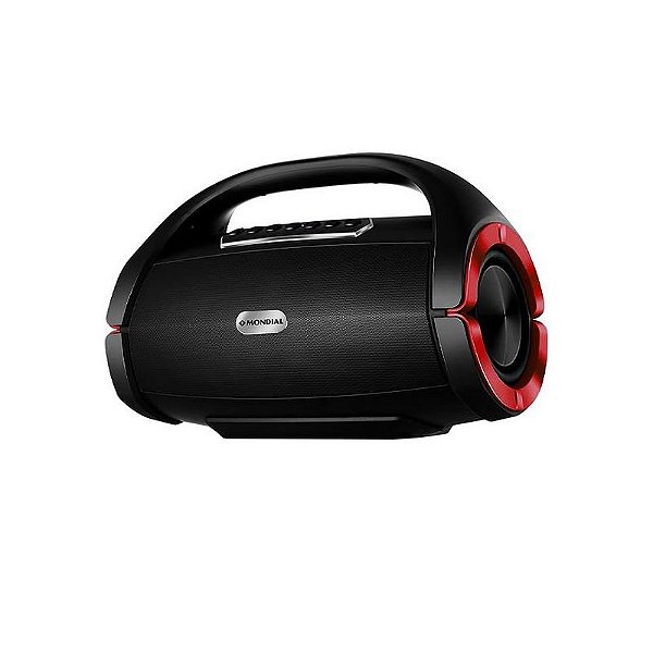 Alto-Falante Premium - Alta Potência 150W Rms Bluetooth Fm Auxiliar - Preto/Vermelho