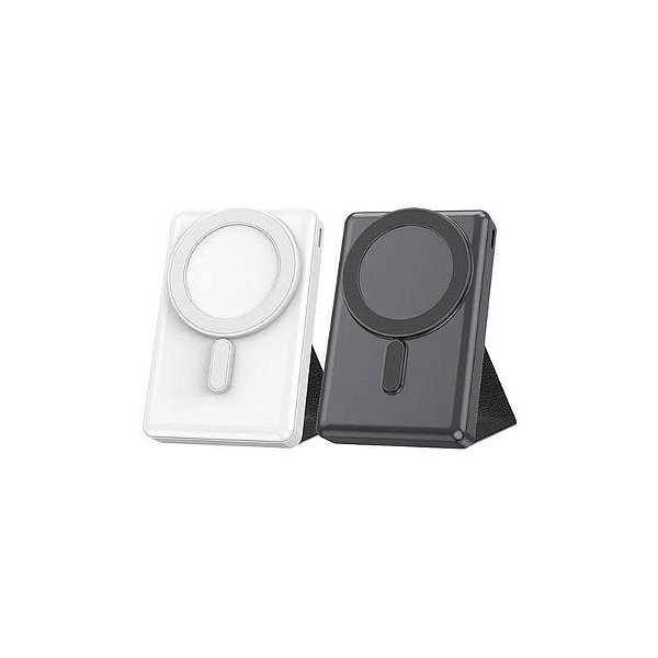 Bateria Portátil Wiwu Magnética Jc-20 10000 Mah 15W Branco/Preto