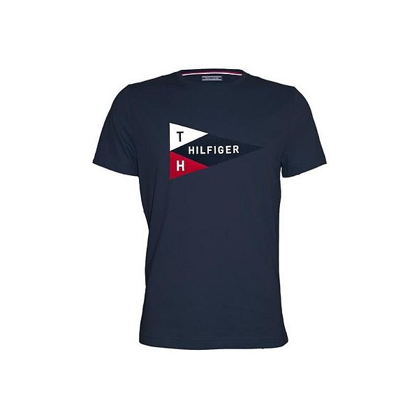 Camiseta Perfume Tommy Hilfiger Masculino Mw0Mw03569 403 Áudio M Azul