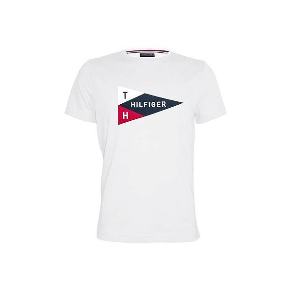 Camiseta Perfume Tommy Hilfiger Masculino Mw0Mw03569 118 Áudio M Branco