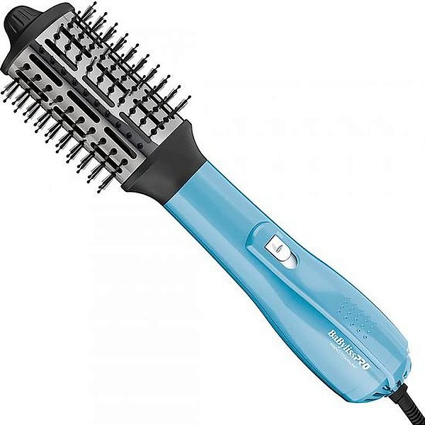 Escova Secadora Babylisspro Nano Hot Air Brush Ionic 2.5" BNTHB250UZ 220V - Azul Claro