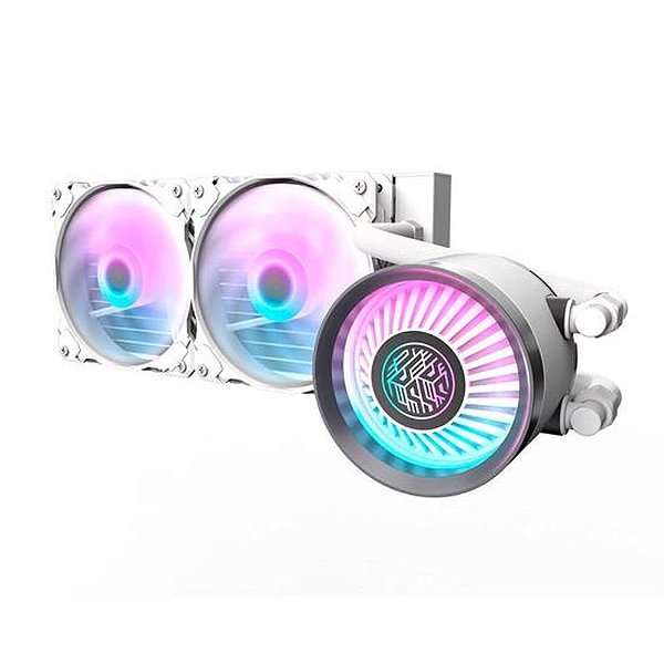 Cooler Líquido para Processador Aigo Darkflash Nebula DN 240 ARGB - Branco