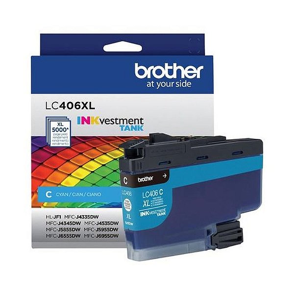 Cartucho de Tinta Brother LC406XLCS Cyan para Impressora MFC-J6955