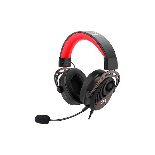 Fone de Ouvido USB Redragon H730 Thoridal Preto e Vermelho