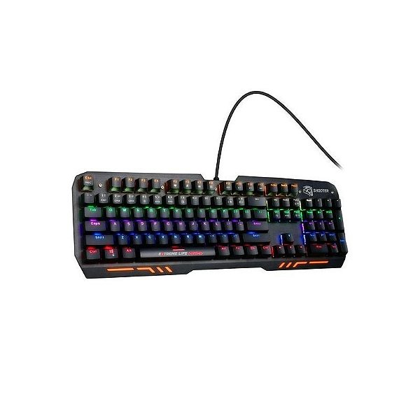 Teclado Gamer Elg TGMS Shooter Mecânico