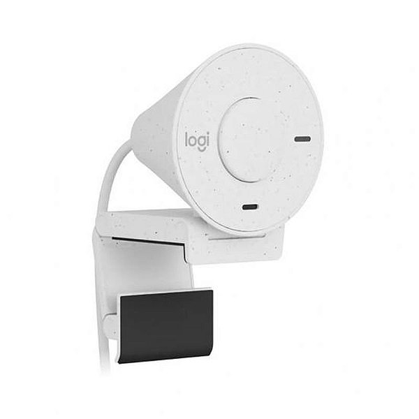 Câmera Web Logitech Brio 300 HD Completo 960-001440 Branca