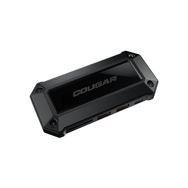 Adaptador Concentrador USB Hub Cougar DH07 de 7 Portas - Cor Preto
