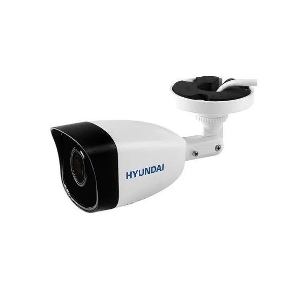 Câmera de Segurança Hyundai Hy B140H 4MP com Lente de 2.8mm - Branca e Preta
