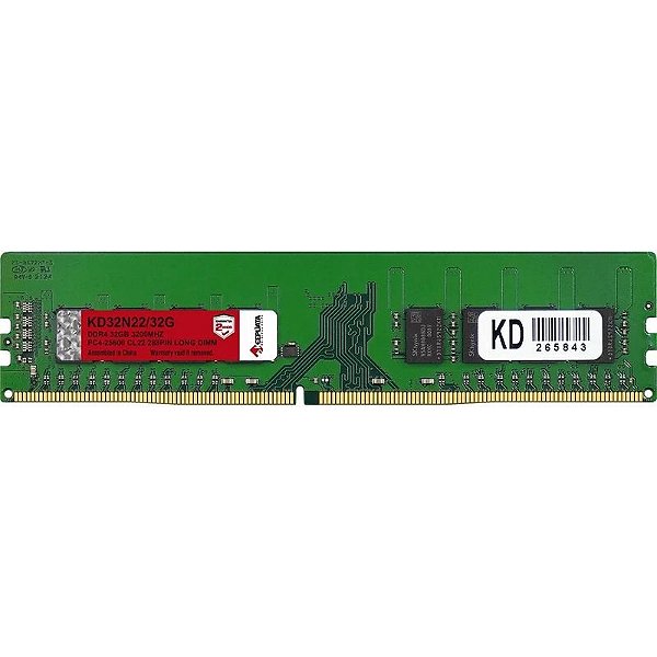 Memória RAM DDR4 Keepdata 32GB 3200MHz - KD32N22/32G para Desempenho Superior