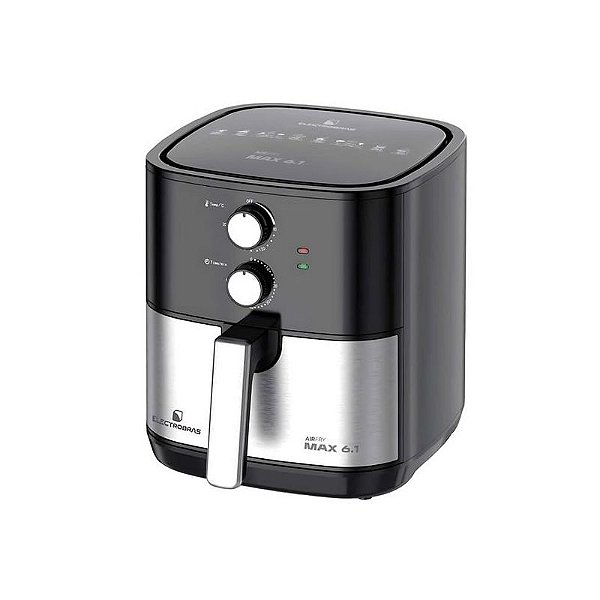 Fritadeira Elétrica Electrobras Max 6.1 - 1900W, 220V, Prata e Preta