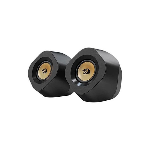 Caixa de Som Bluetooth Redragon Kaidas GS590 com RGB e Conexões USB/Aux - Preta