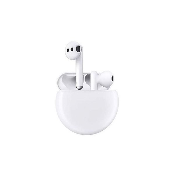 fone de Ouvido Bluetooth Huawei Freebuds 3 em Cerâmica Branco