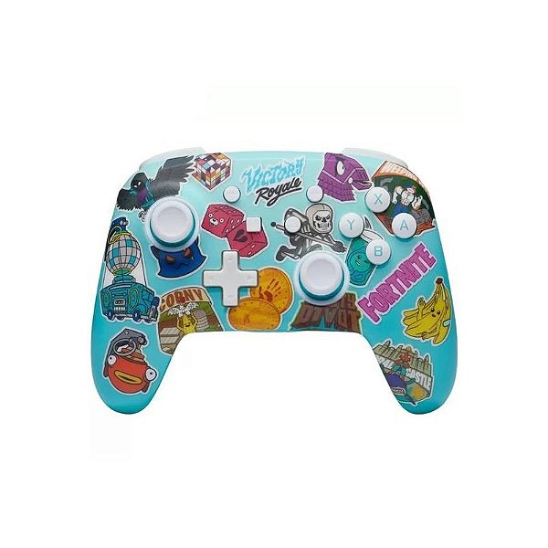 Controle Sem Fio PowerA para Nintendo Switch - Edição Sticker Mania Fortnite