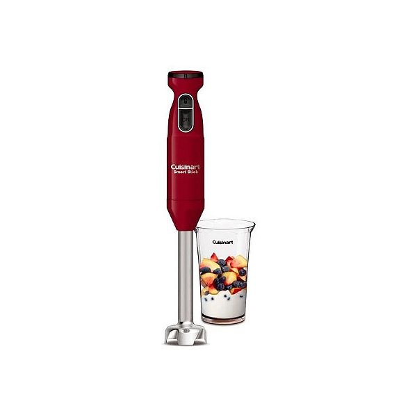 Mixer de Mão Cuisinart CSB-175RP1 300W 2 Velocidades com Copo - Vermelho 110V