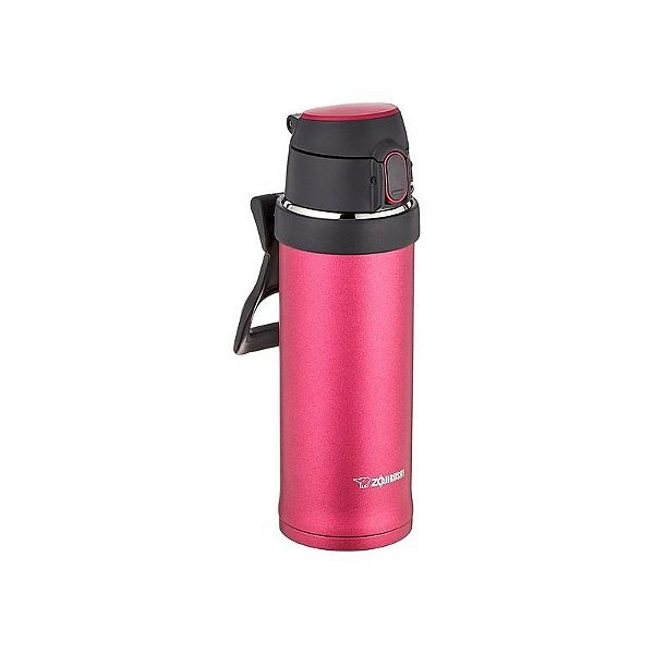 Garrafa Térmica Zojirushi Flip-And-Go 600ML - Vermelho, Alta Performance e Praticidade