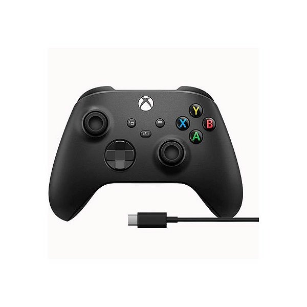 Controle Microsoft Xbox One e Series X/S com Cabo USB-C Inclusivo