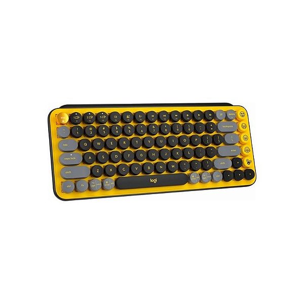 Teclado Logitech Pop Keys Mecânico Amarelo 010713