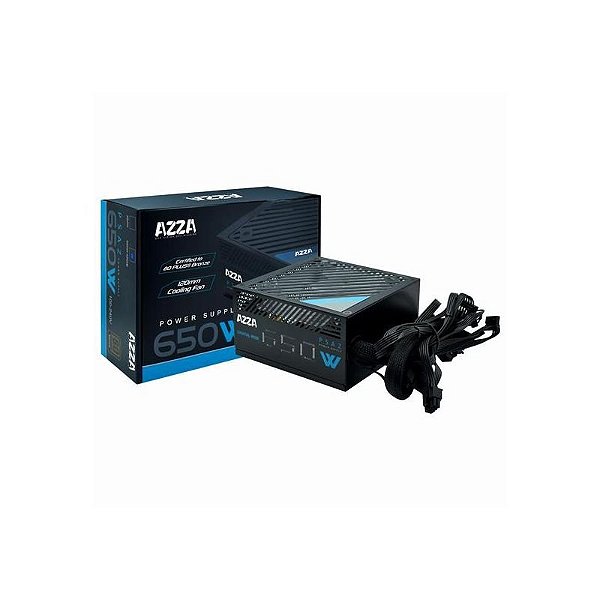 Fonte De Alimentação Azza Psaz 650W Atx 80 Plus Bronze Rgb