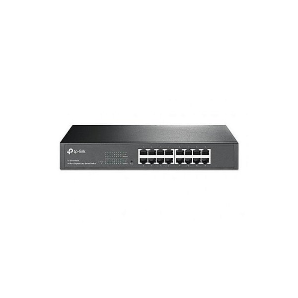 Switch de Rede TP-Link 16 Portas TL-SG1016DE 10/100/1000 Mbps Smart