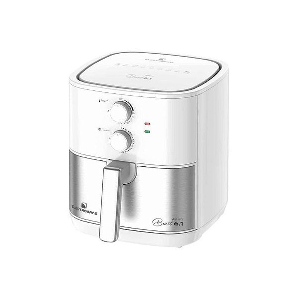 Fritadeira Elétrica Airfry Beirut EBAF-61-W 6,1L 1900W 220V Prata e Branco