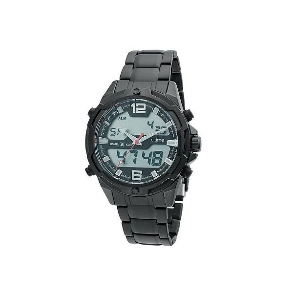 Relógio Digital Masculino Daniel Klein DK.1.12355-5 Preto com Design Moderno