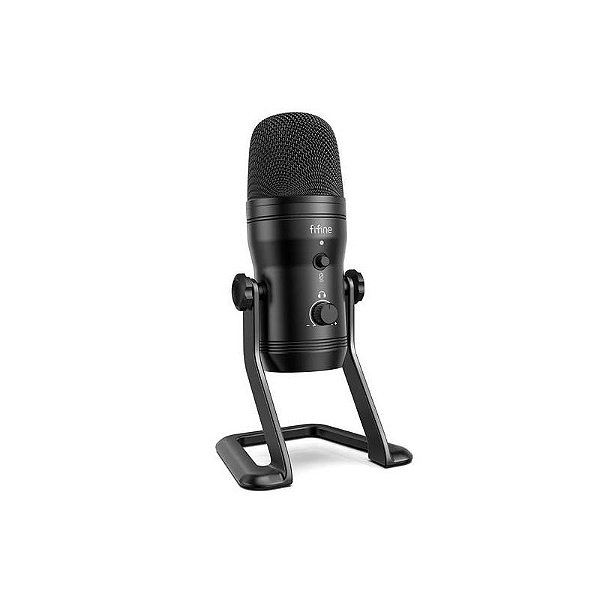 Microfone Condensador USB Fifine K690 Cardioide - Preto