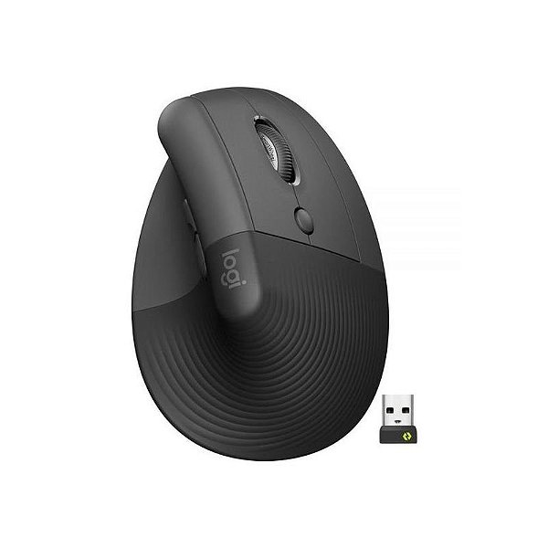 Mouse Ergonômico Vertical Logitech Lift Com Design Para Mão Esquerda