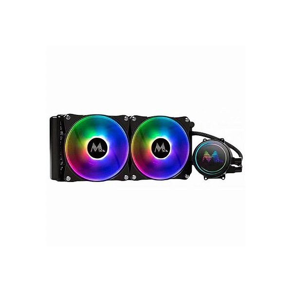 Cooler para Processador 240mm Mtek MWC com ARGB em Preto + Adaptador 1700
