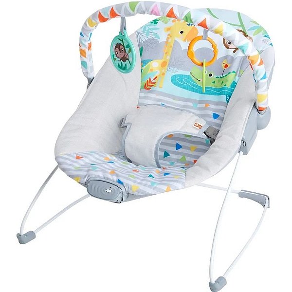 Balanço Vibratório Safari Fun para Bebê com Estrelas Brilhantes - 12204