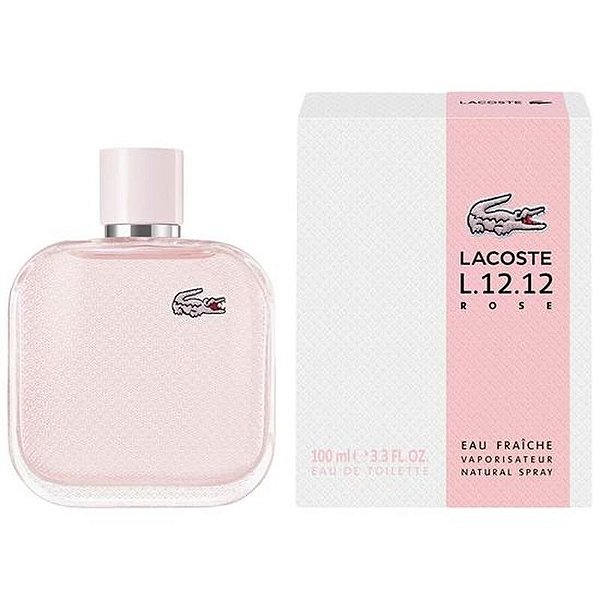 Perfume Lacoste L.12.12 Rosé Eau Fraîche Feminino 100ml - Fragrância Refrescante
