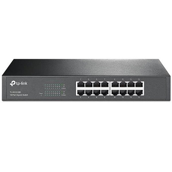 Switch Tp-Link Tl-Sg1016D 16 Portas Gigabit 10/100/1000 Mbps Para Escritório