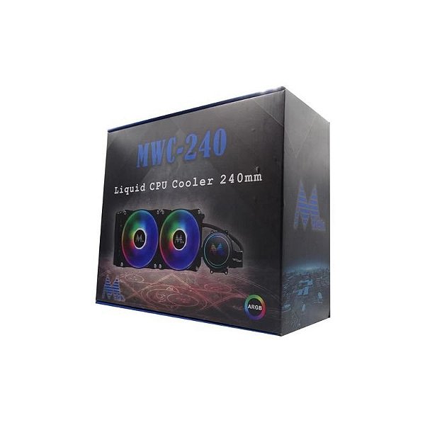 Cooler de Água para Processador Mtek MWC-240 ARGB 240MM com Suporte LGA-1700