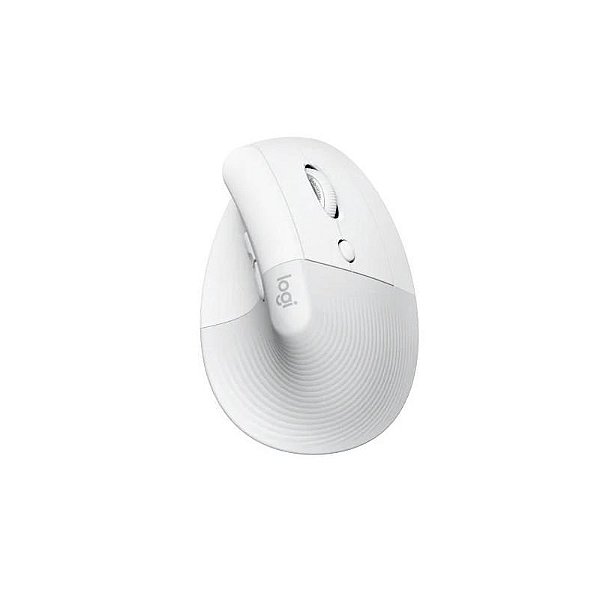 Mouse Bluetooth Logi Lift Vertical Silencioso Branco 910-006469