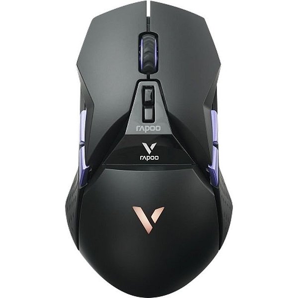 Mouse Óptico Sem Fio Rapoo VT950 Pro com Design Ergonômico - Preto