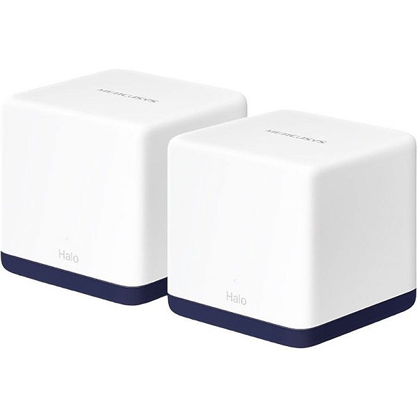 Kit de Roteador MERCUSYS HALO H50G AC1900 Wi-Fi Mesh 2 Peças