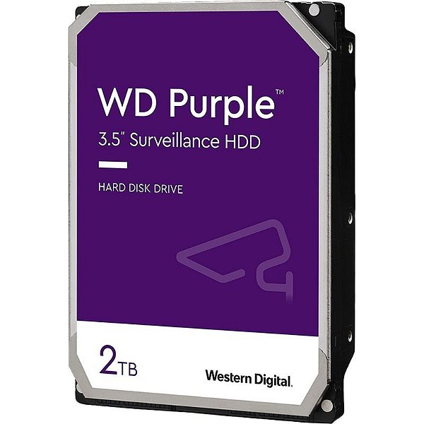 Hd De Vigilância Western Digital Wd Purple 2 Tb Wd23Purz