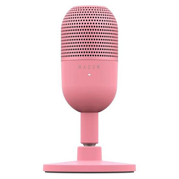 Microfone Condensador Razer Seiren V3 Mini USB-C - Rosa - Som Profissional e Compacto